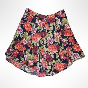 Urban Outfitters Floral button mini skirt size 0